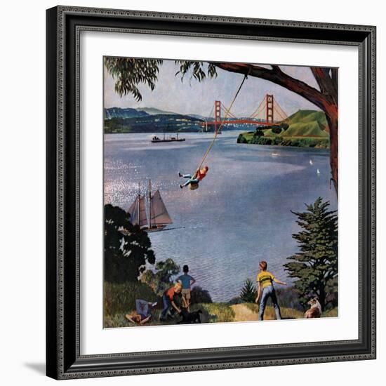 "San Francisco Bay Boys", May 26, 1956-John Falter-Framed Giclee Print