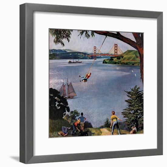 "San Francisco Bay Boys", May 26, 1956-John Falter-Framed Premium Giclee Print