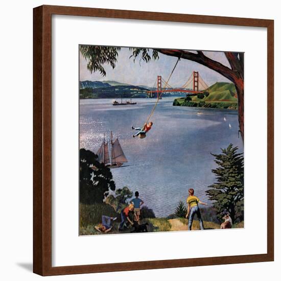 "San Francisco Bay Boys", May 26, 1956-John Falter-Framed Premium Giclee Print