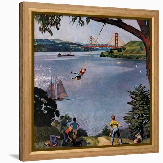 "San Francisco Bay Boys", May 26, 1956-John Falter-Framed Premier Image Canvas