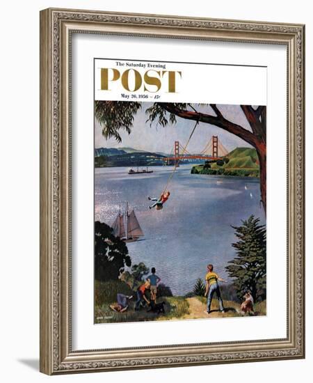 "San Francisco Bay Boys" Saturday Evening Post Cover, May 26, 1956-John Falter-Framed Giclee Print