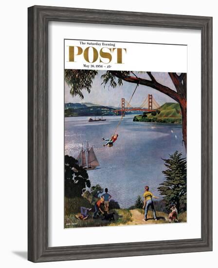 "San Francisco Bay Boys" Saturday Evening Post Cover, May 26, 1956-John Falter-Framed Giclee Print