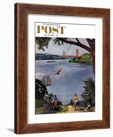 "San Francisco Bay Boys" Saturday Evening Post Cover, May 26, 1956-John Falter-Framed Giclee Print