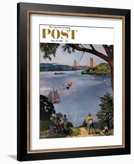 "San Francisco Bay Boys" Saturday Evening Post Cover, May 26, 1956-John Falter-Framed Giclee Print