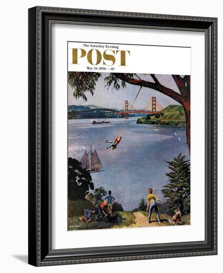 "San Francisco Bay Boys" Saturday Evening Post Cover, May 26, 1956-John Falter-Framed Giclee Print