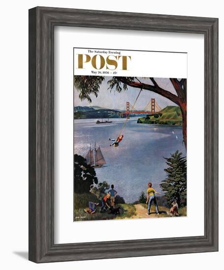 "San Francisco Bay Boys" Saturday Evening Post Cover, May 26, 1956-John Falter-Framed Giclee Print