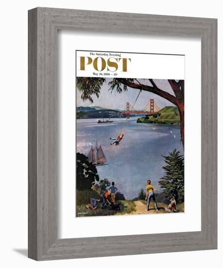 "San Francisco Bay Boys" Saturday Evening Post Cover, May 26, 1956-John Falter-Framed Giclee Print