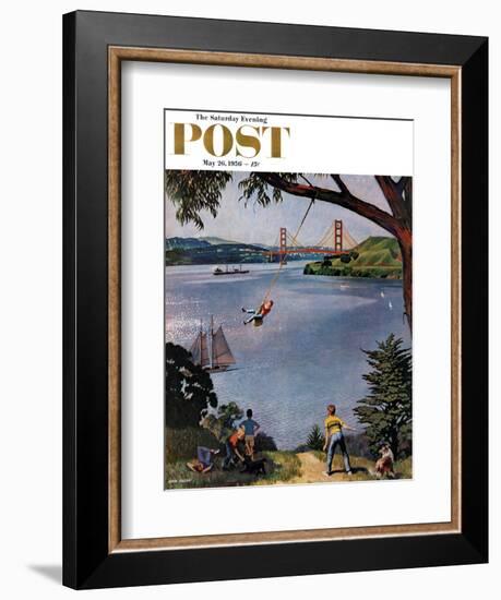 "San Francisco Bay Boys" Saturday Evening Post Cover, May 26, 1956-John Falter-Framed Giclee Print