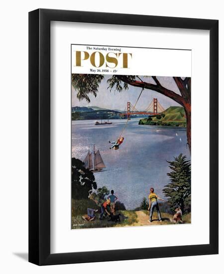 "San Francisco Bay Boys" Saturday Evening Post Cover, May 26, 1956-John Falter-Framed Giclee Print