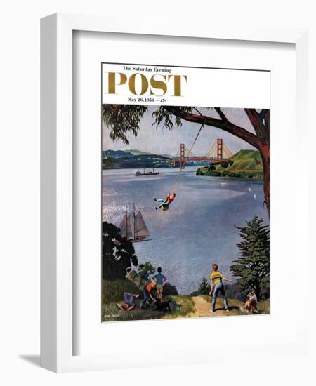 "San Francisco Bay Boys" Saturday Evening Post Cover, May 26, 1956-John Falter-Framed Giclee Print