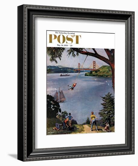 "San Francisco Bay Boys" Saturday Evening Post Cover, May 26, 1956-John Falter-Framed Giclee Print