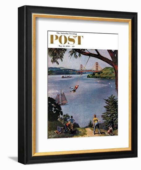 "San Francisco Bay Boys" Saturday Evening Post Cover, May 26, 1956-John Falter-Framed Giclee Print