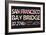 San Francisco Bay Bridge-Whoartnow-Framed Giclee Print