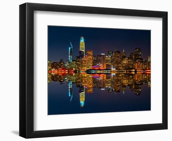 San Francisco by night-Marco Carmassi-Framed Photographic Print