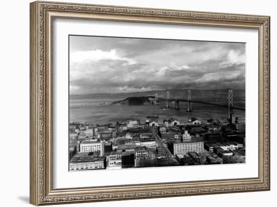 San Francisco, CA City View Photograph - San Francisco, CA-Lantern Press-Framed Art Print