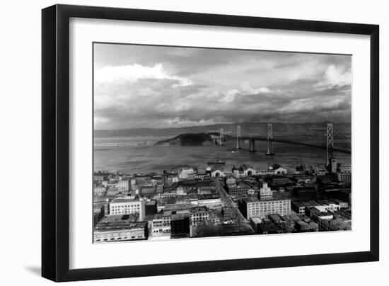 San Francisco, CA City View Photograph - San Francisco, CA-Lantern Press-Framed Art Print