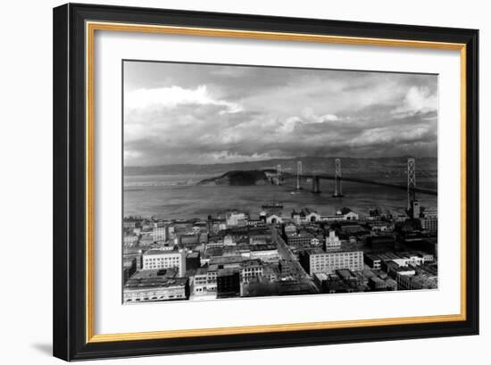 San Francisco, CA City View Photograph - San Francisco, CA-Lantern Press-Framed Art Print