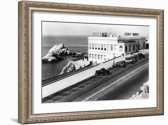 San Francisco, CA Cliff House and Seal Rocks Photograph - San Francisco, CA-Lantern Press-Framed Art Print