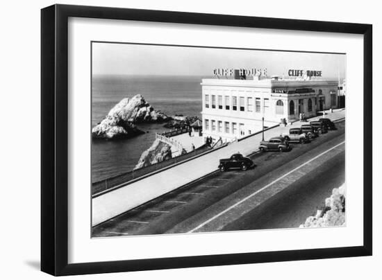 San Francisco, CA Cliff House and Seal Rocks Photograph - San Francisco, CA-Lantern Press-Framed Art Print