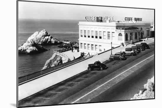 San Francisco, CA Cliff House and Seal Rocks Photograph - San Francisco, CA-Lantern Press-Mounted Art Print