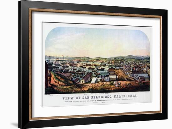 San Francisco, California, 1850-Nathaniel Currier-Framed Giclee Print