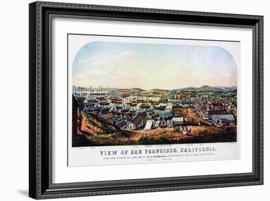 San Francisco, California, 1850-Nathaniel Currier-Framed Giclee Print