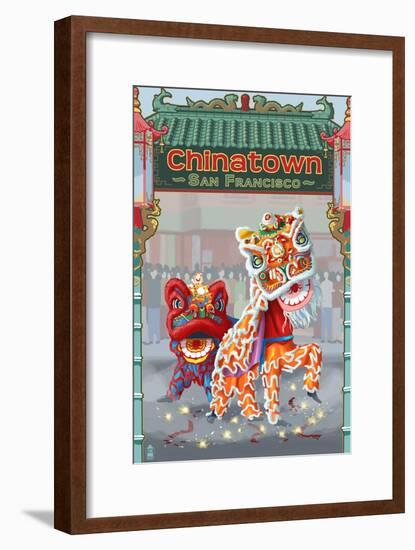 San Francisco, California - Chinatown, c.2008-Lantern Press-Framed Art Print