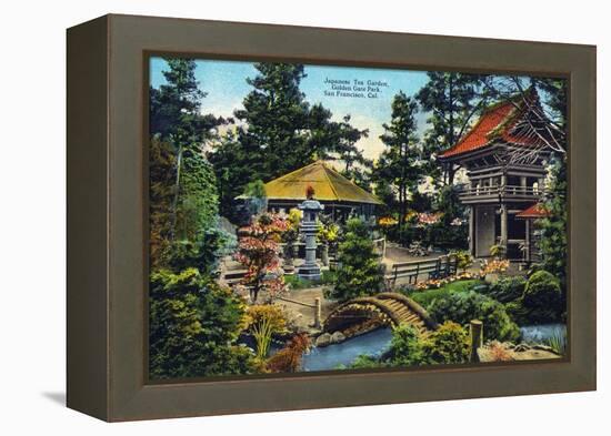 San Francisco, California - Golden Gate Park Japanese Tea Garden-Lantern Press-Framed Stretched Canvas