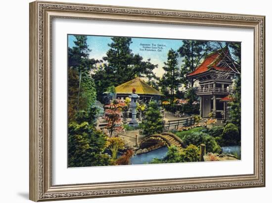 San Francisco, California - Golden Gate Park Japanese Tea Garden-Lantern Press-Framed Art Print