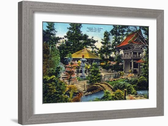 San Francisco, California - Golden Gate Park Japanese Tea Garden-Lantern Press-Framed Art Print