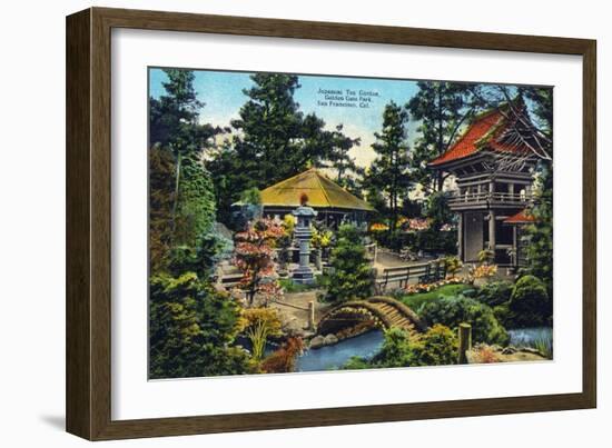 San Francisco, California - Golden Gate Park Japanese Tea Garden-Lantern Press-Framed Art Print