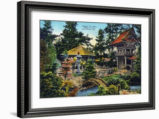 San Francisco, California - Golden Gate Park Japanese Tea Garden-Lantern Press-Framed Art Print