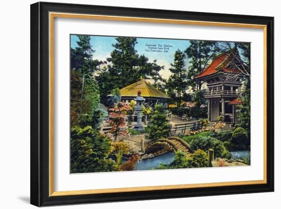 San Francisco, California - Golden Gate Park Japanese Tea Garden-Lantern Press-Framed Art Print