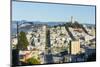 San Francisco, California, hills of the city and Coit Tower in sunshine.-Bill Bachmann-Mounted Photographic Print