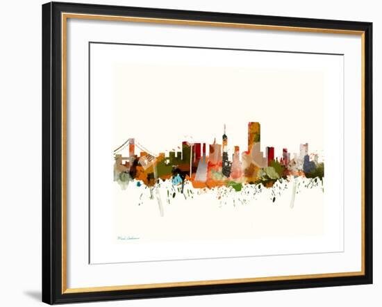 San Francisco California Mark 2-Mark Ashkenazi-Framed Giclee Print