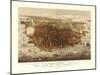 San Francisco, California - Panoramic Map No. 4-Lantern Press-Mounted Art Print