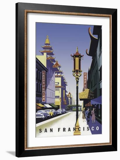 San Francisco Chinatown-null-Framed Giclee Print