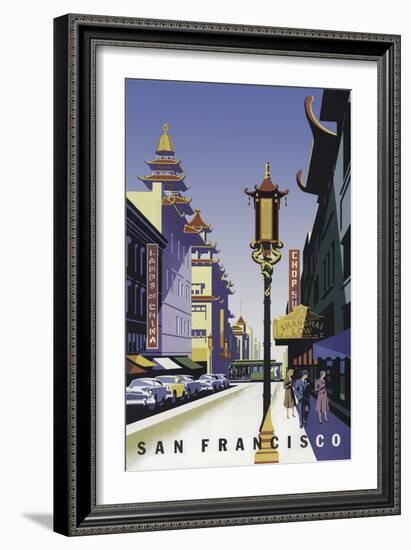 San Francisco Chinatown-null-Framed Giclee Print