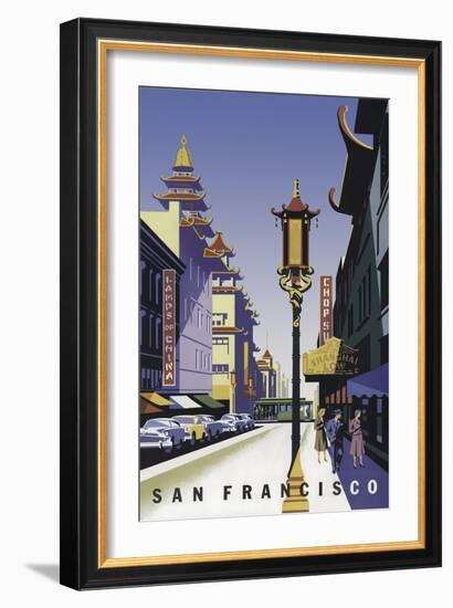 San Francisco Chinatown-null-Framed Giclee Print