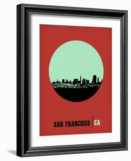 San Francisco Circle Poster 1-NaxArt-Framed Art Print