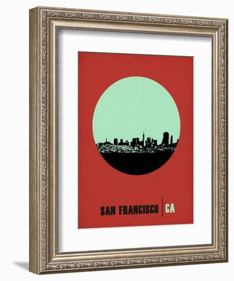 San Francisco Circle Poster 1-NaxArt-Framed Art Print