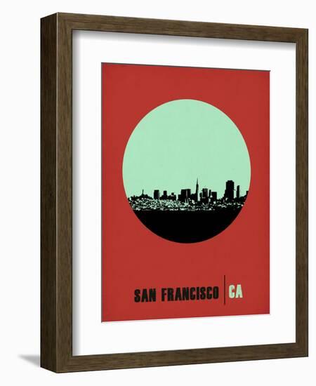 San Francisco Circle Poster 1-NaxArt-Framed Art Print