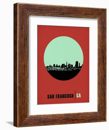 San Francisco Circle Poster 1-NaxArt-Framed Art Print