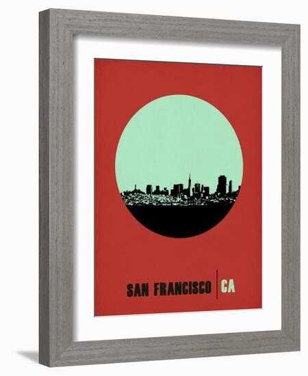 San Francisco Circle Poster 1-NaxArt-Framed Art Print