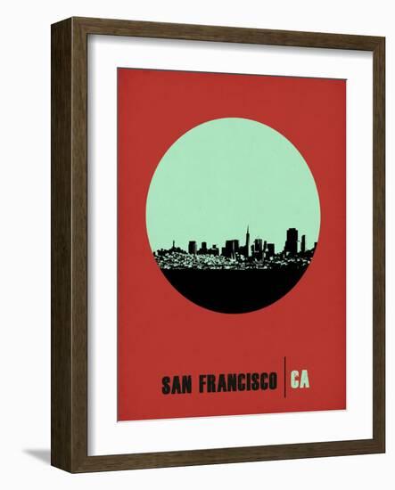 San Francisco Circle Poster 1-NaxArt-Framed Art Print