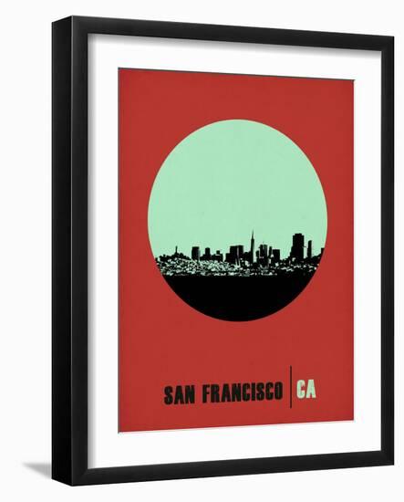 San Francisco Circle Poster 1-NaxArt-Framed Art Print