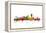 San Francisco City Skyline-Michael Tompsett-Framed Stretched Canvas