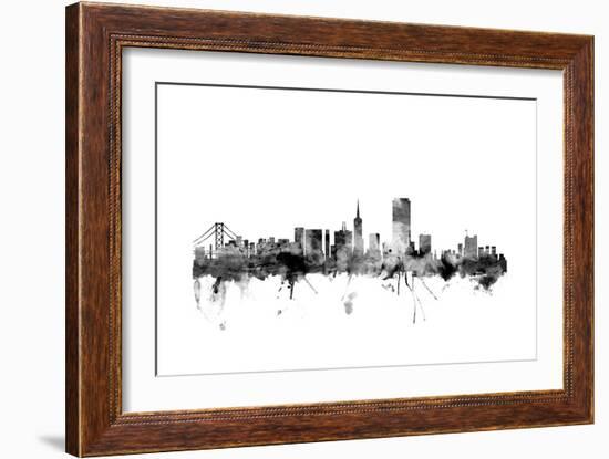 San Francisco City Skyline-Michael Tompsett-Framed Art Print