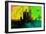 San Francisco City Skyline-NaxArt-Framed Premium Giclee Print