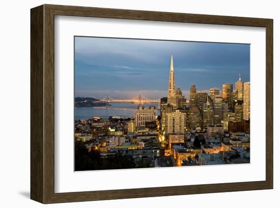 San Francisco-City Sunset-null-Framed Art Print